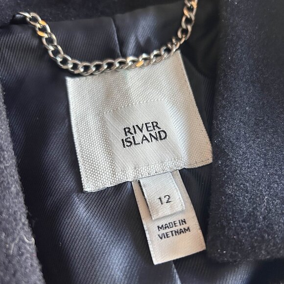 River Island Color Block Longline Coat ASO Emily in Paris - Picture 5 of 8